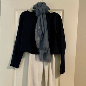 ANTONIO MELANI Navy Top